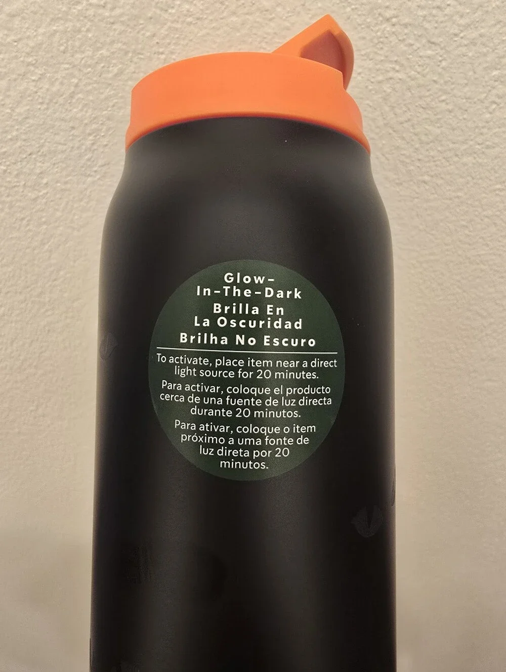 NWT Starbucks Halloween 2026 Glow In The Dark Vacuum Insulated Tumbler